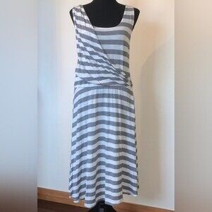 Gap Asymmetrical Sundress White/Dark Gray Size XS